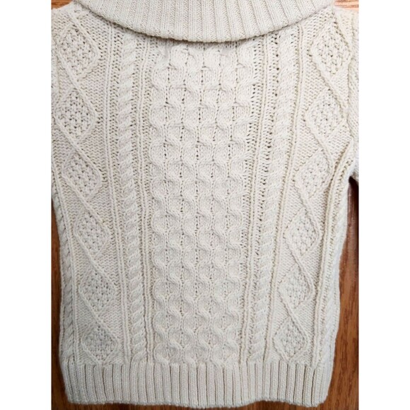 Aspen Kids 12 Month Fisherman's Cable Knit Pullover Sweater Cream Color NWT - Picture 5 of 5